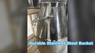 স্টেইনলেস স্টিল মিল্কিং বালতি 20-98L ফুড গ্রেড