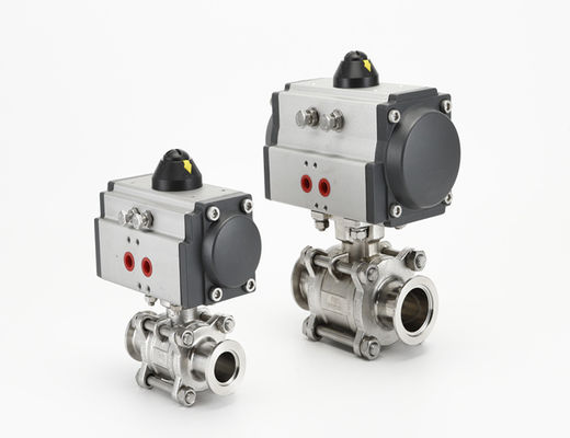 ভালো দাম Sanitary KF Vacuum Fittings Ball Valve Stainless Steel Pneumatic অনলাইন