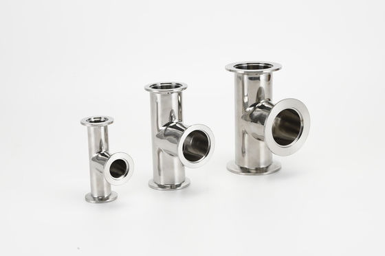 ভালো দাম SS304 KF Vacuum Fittings Equal Tee  customizable harmless Industrial অনলাইন