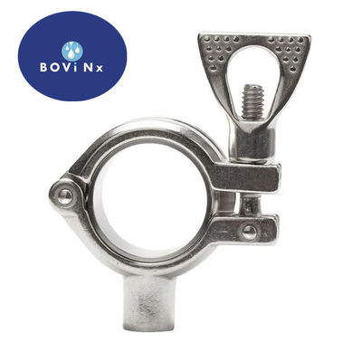 ভালো দাম Food Grade  Sanitary 304 Stainless Steel Pipe Fittings Feruule Single Pin Clamp অনলাইন