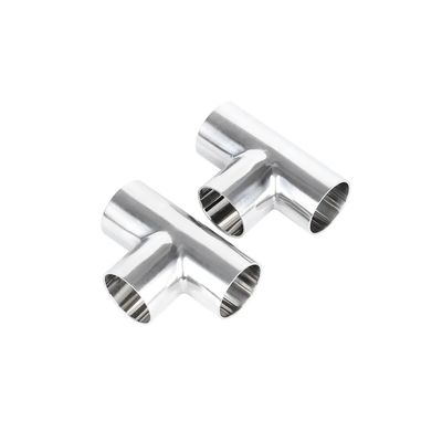 ভালো দাম Stainless Steel 3A.Sms.DIN.BPE Mirror Three-Clip Joint - Sanitary Welded End Tee অনলাইন