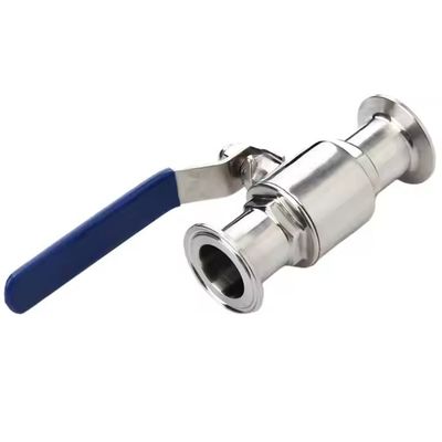 ভালো দাম 1/2 Inch Stainless Steel Sanitary Tri Clamp Ball Valve Manual OEM Customizable For General Applications অনলাইন